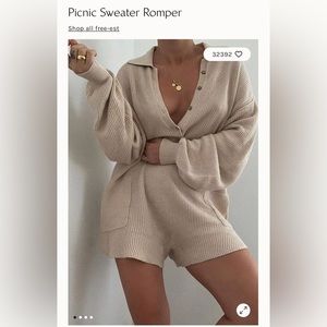 ISO - Free People Picnic Sweater Romper (medium or large)